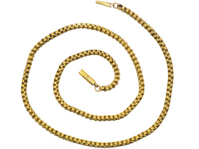 Victorian 15ct Gold Ornate Links Chain