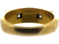 Victorian 18ct Gold, Diamond & Natural Split Pearl Ring