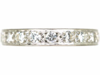 Art Deco 18ct White Gold & Diamond Eternity Ring