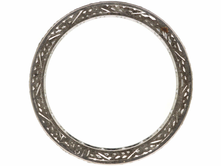 Art Deco 18ct White Gold & Diamond Eternity Ring