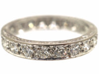 Art Deco 18ct White Gold & Diamond Eternity Ring