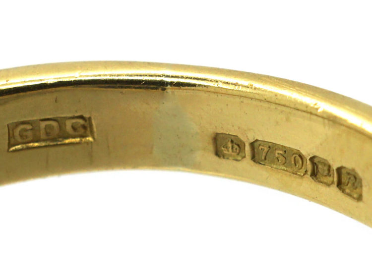 18ct Gold, Sapphire & Diamond Three Stone Ring