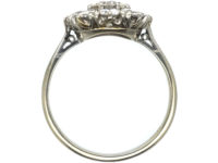 Art Deco Platinum & Diamond Cluster Ring
