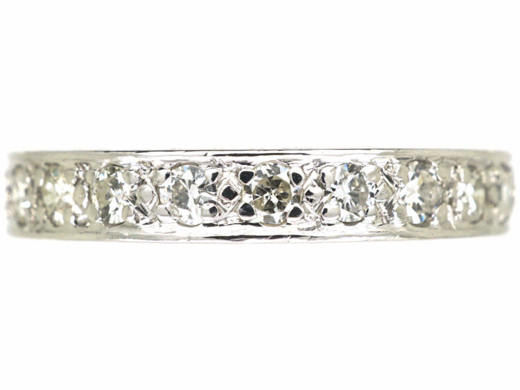 Art Deco Platinum & Diamond Eternity Ring