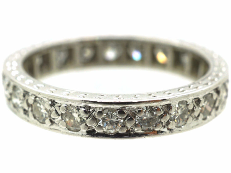 Art Deco Platinum & Diamond Eternity Ring