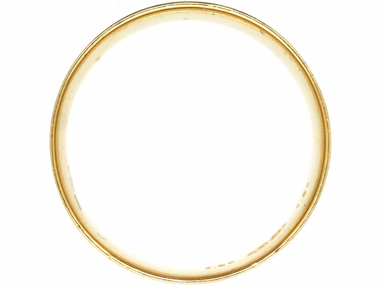 Victorian Two Colour Gold 18ct Gold Wedding Band with Cherry Motif