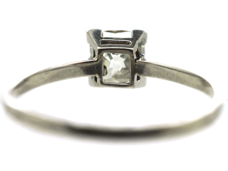 Art Deco Platinum& Diamond Solitaire Ring