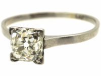 Art Deco Platinum& Diamond Solitaire Ring