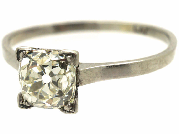 Art Deco Platinum& Diamond Solitaire Ring