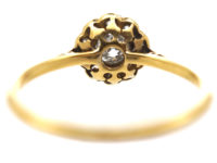 Edwardian 18ct Gold & Platinum, Diamond Daisy Cluster Ring