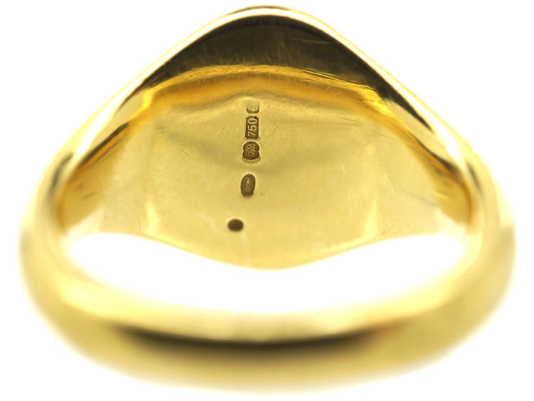 18ct Gold Signet Ring of a Lion Rampant