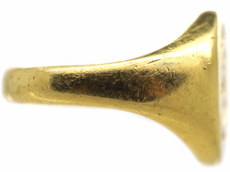 18ct Gold Signet Ring of a Lion Rampant