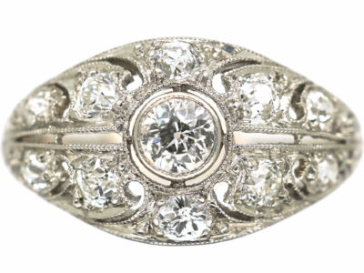 Art Deco Platinum & Diamond Ring