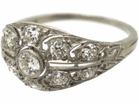 Art Deco Platinum & Diamond Ring