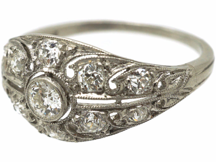 Art Deco Platinum & Diamond Ring