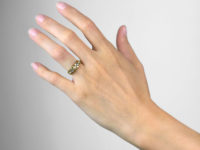 Victorian 18ct Gold, Diamond & Natural Split Pearl Ring