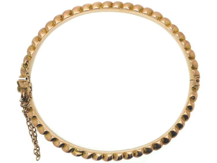Victorian 9ct Gold Knot Design Bangle