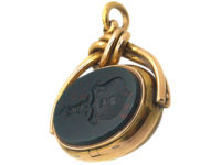 Victorian 15ct Gold Seal & Locket set with a Carnelian & a Bloodstone