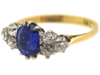 Edwardian 18ct Gold, Sapphire & Diamond Ring