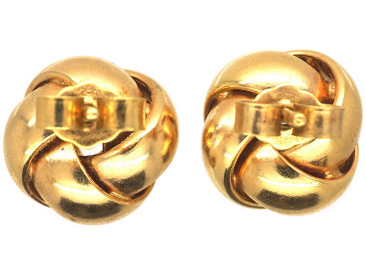 9ct Gold Knot Earrings