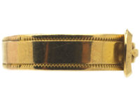 Victorian 18ct Gold, Ruby & Diamond Buckle Ring