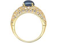 French 18ct Gold Sapphire & Diamond Ring by Cartier