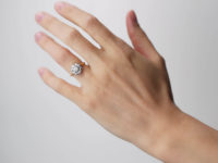 18ct Gold & Platinum Diamond Cluster Ring