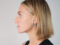 Retro 18ct White & Yellow Gold, Ruby & Diamond Clip On Earrings