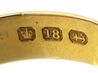 Victorian 18ct Gold, Ruby & Diamond Buckle Ring