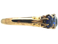 Victorian 18ct Gold Five Stone Sapphire Ring