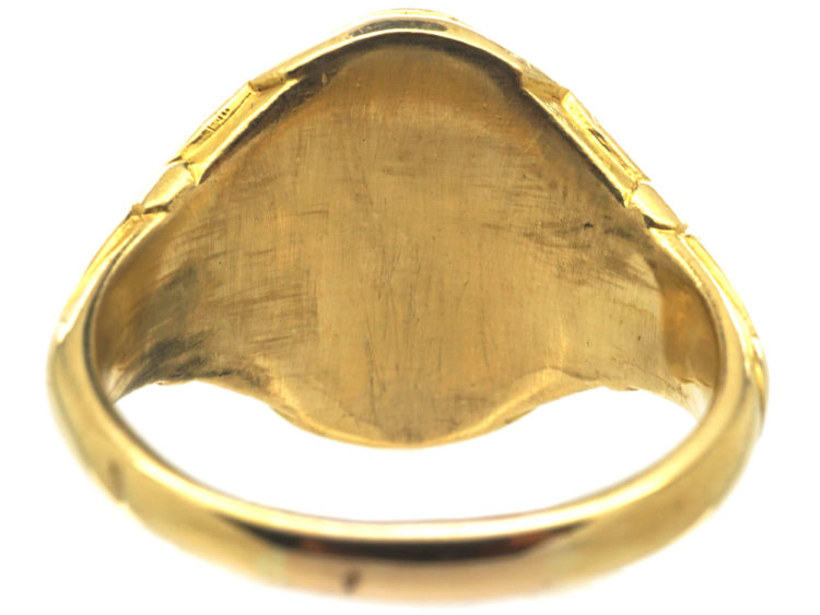 Victorian 18ct Gold & Bloodstone Signet Ring
