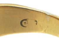 Victorian 18ct Gold Boat Shaped Five Stone Diamond Ring