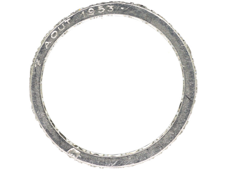 French Platinum & Diamond Eternity Ring