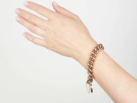 Edwardian 9ct Gold Curb Bracelet