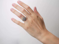 Art Deco Dome Shaped Ring set with Diamonds by Pickslay & Co