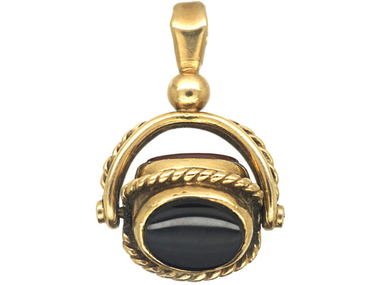9ct Gold Triple Swivel Seal