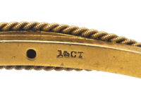 Victorian 15ct Gold & Diamond Bangle