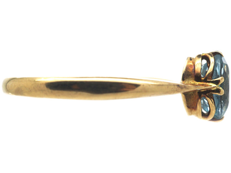 Edwardian 15ct Gold & Aquamarine Ring