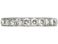 French Platinum & Diamond Eternity Ring