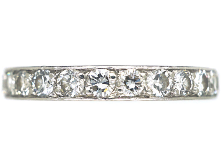 French Platinum & Diamond Eternity Ring