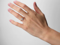 Edwardian 18ct Gold, Platinum & Diamond Daisy Cluster Ring