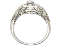 Art Deco Dome Shaped Ring set with Diamonds by Pickslay & Co