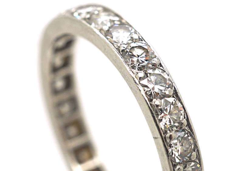 French Platinum & Diamond Eternity Ring