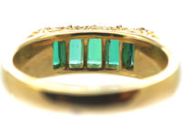 18ct Gold Five Stone Emerald Ring