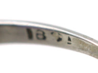 Art Deco 18ct White Gold, Amethyst & Diamond Ring