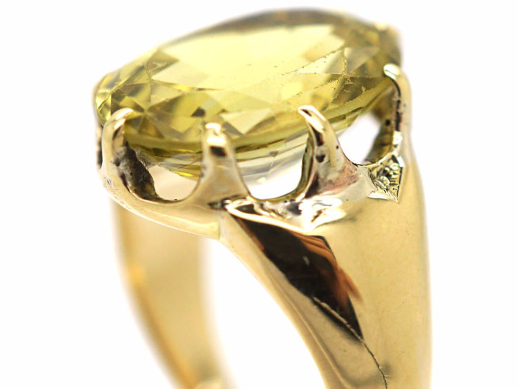 Victorian 18ct Gold & Chrysoberyl Ring