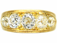 Victorian 18ct Gold Five Stone Diamond Ring
