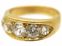Victorian 18ct Gold Five Stone Diamond Ring