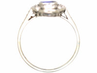 Art Deco Platinum, Sapphire & Diamond Ring