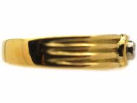 18ct Gold Buckle Ring set with a Diamond